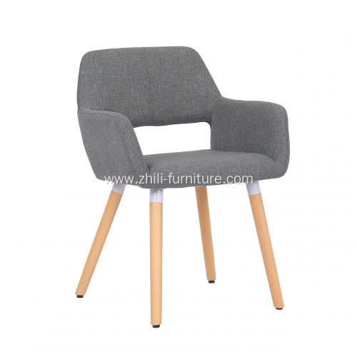 Wooden Leg Leisure Chair Modern Creative